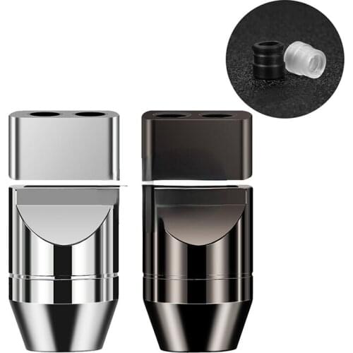 1pcs Earphone Slider Adapter 6.8mm to 3.4mm Aluminum Alloy Y Splitter Audio Jack Earphones Accessories For Upgrade Cable