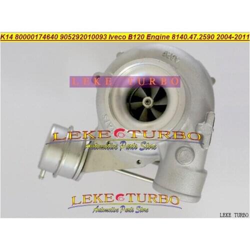 Free Ship K14 905292010093 80000174640 80000174640 Turbo Turbocharger For IVECO B120 Engine 8140.47.2590 2004-2011 with Gaskets