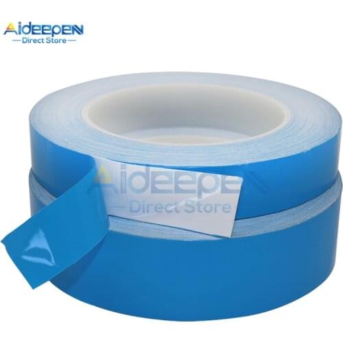 25meter/Roll 8mm 10mm 12mm 20mm Width Transfer Tape Double Side Thermal Conductive Adhesive Tape for Chip PCB LED Strip Heatsink