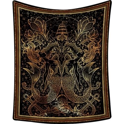 Twelve constellations pattern Tapestry Wall Hanging Dorm Decor Art Wall Tapestry Hippie Wall Carpet Psychedelic Tapestry 95x73cm