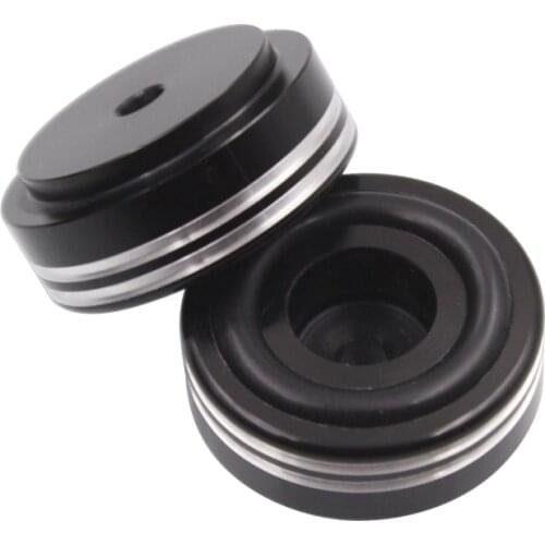 30*13mm Black Full Aluminum Amplifier Speaker Isolation Stand Feet Pad Floor Base CNC Machined 1PC