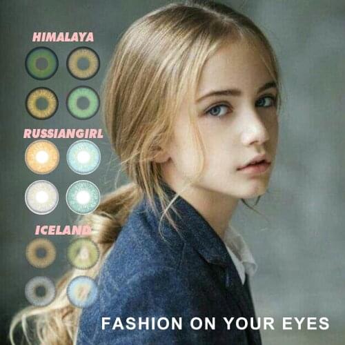Natural Look Color Eye Contacts Lenses Yearly RussianGirl Iceland Series Contact lens International Hotsale Contact Lens For Eye