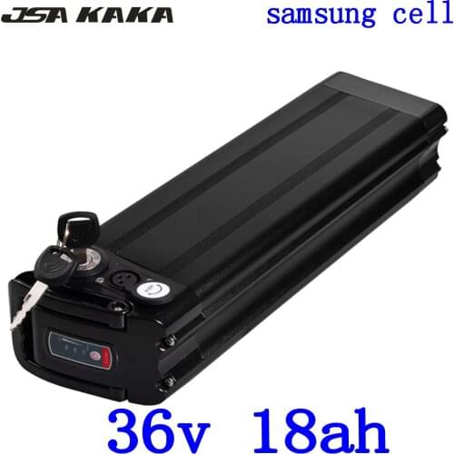36V Lithium ion battery 36V 18AH electric bicycle battery 36V 500W 1000W battery use sansung cell with 2A charger free shipping