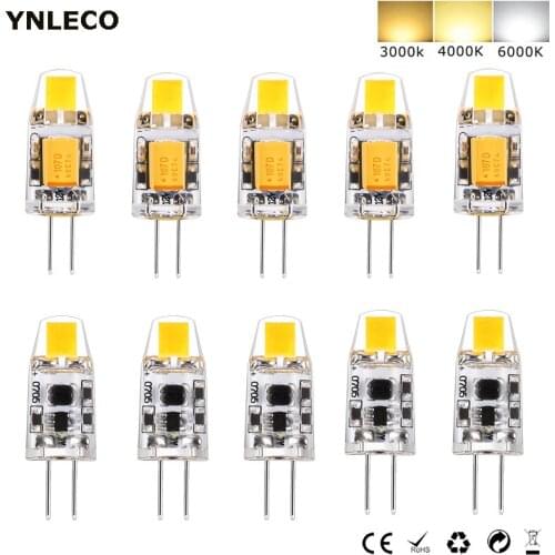 10pc Mini G4 LED Lamp 12V AC DC LED G4 Bulb COB Lampada Light 360 Beam Angle Replace G4 Halogen Spotlight Chandelier 3000K 4000K