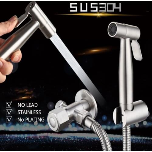 Multifunctional Handheld Toilet bidet sprayer set Kit Stainless Steel Hand Bidet faucet for Bathroom hand sprayer shower