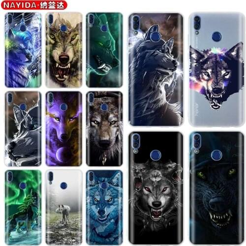 Soft Case for Huawei Honor 30 20 Pro 10 9 Lite 30s 10i 9a 8a 7a X10 8x Cover Fierce Snow Wolf