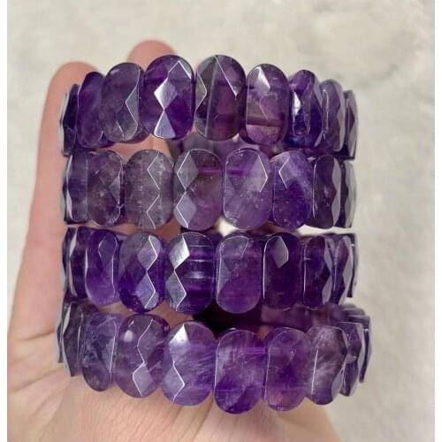 Natural amethysts bracelet natural stone bracelet DIY bracelet for woman birth stone of Sagittarius , Aquarius wholesale