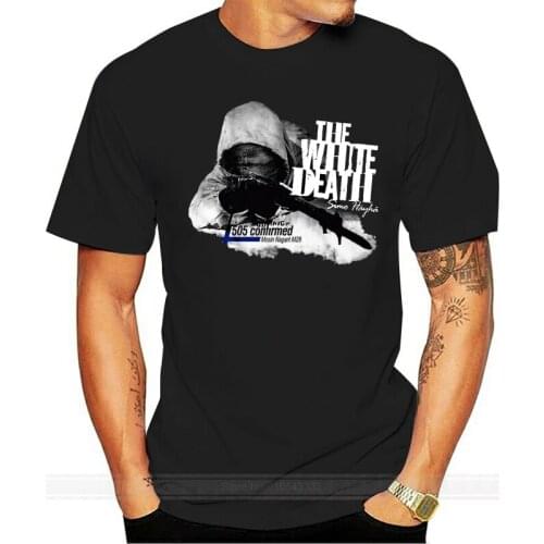 New Simo Hayha Finland Sniper Mens Black T-Shirt Sizes S M L XL 2XL 3XL Male Female Tops TEE Shirt