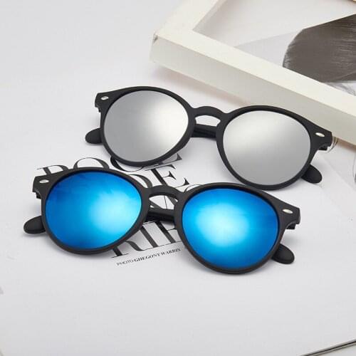 Classic Small Frame Round Sunglasses Women/Men Brand Designer Alloy Mirror Sun Glasses Vintage Modis Oculos