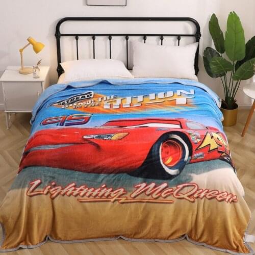 Disney Lightning McQueen Car Throw Blanket A Birthday Gift For Son Daughter Anime Spider-Man Quilt Bedroom Decoration 200x230cm