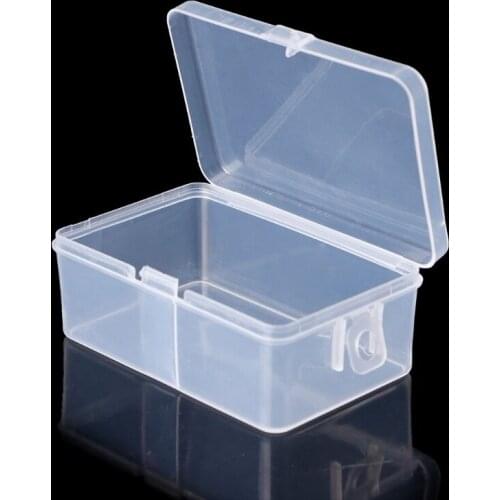 Rectangular Plastic Transparent Storage Box Jewelry Beads Container Organizer 7.8*4.9*3CM