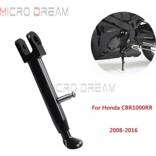 For Honda CBR1000RR CBR 1000RR 2008-2016 Motorbike CNC Kickstand Adjustable Foot Side Stand Motorcycle Parking Support Stand