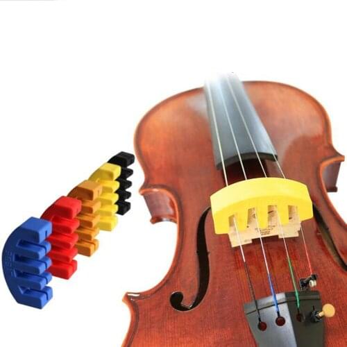 Rubber Violin Mute Silencer For 4/4 3/4 1/2 Violino Practice Accessories 5.2 X 2.2cm Easy To Install Remove String Equipment