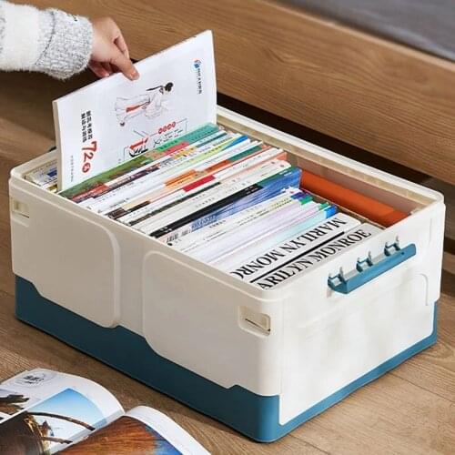 Foldable book storage box household toy storage box student book storage box dormitory storage box book box