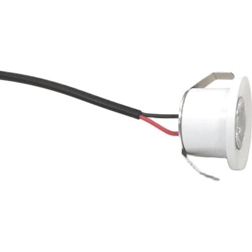 10pcs/lot Mini Downlight Under cut 28mm Cabinet Spot Light 1W Ceiling Recessed Lamp AC85-265V Dimmable Down lights free shipping