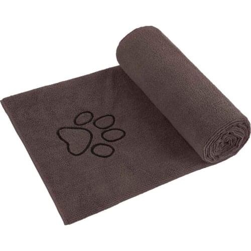 SUNLAND Microfiber Dog Towel Ultra Soft Pet Bath Towel Super Absorbent Pet Drying Towel For Large Dogs And Cats 30Inx50In 1 PCS