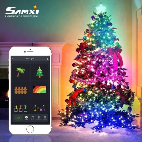 LED Fairy Light Christmas Decoration String Lights APP Intelligent Control Garland 5M/10M New Year Home Decor Holiday Light