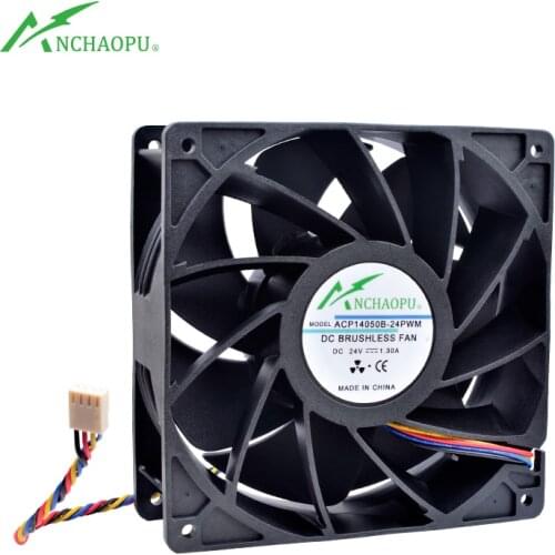 ACP-14050B 14cm 140mm fan 140x140x50mm DC24V RD stop alarm pwm speed control Large air volume cooling fan for server inverter