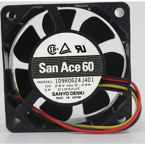 109R0624J401 24V 0.24A original 6025 large amount of equipment fan