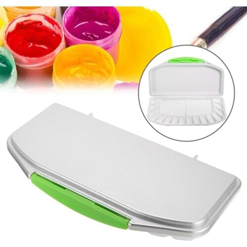 1PC Palette Empty Solid Plastic Paint Palette Box for Professional Art Oil Painting Watercolor Palette School Drawing Sationery