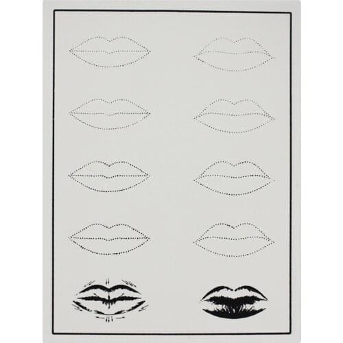 5pcs tattoo practice skin fake rubber skin cosmetic manual permanent makeup lips 20*15cm
