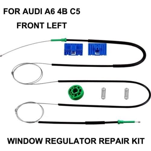 1997-2005 CAR WINDOW CABLE FOR AUDI A6 4B C5 ELECTRIC WINDOW REGULATOR REPAIR KIT FOR A6 AVANT Allroad FRONT LEFT OE 4B0837461