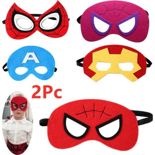 Kids SpiderMan/Hulk/Iron Man/Captain America Halloween Cosplay Party Prom Mask Boy Girl Avengers Superhero Eye Mask