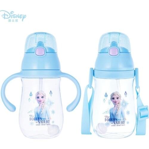 Disney Frozen Children Sippy Cup Cute Cartoon Leak-proof Cups for Kindergarten Primary School Kids Baby Round Portable Water Cup
