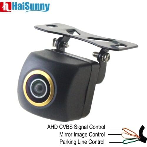 HaiSunny New FHD 170° Night Vision Fisheye Lens Vehicle Reverse Backup Rear View AHD CVBS Camera For All Android DVD Monitor