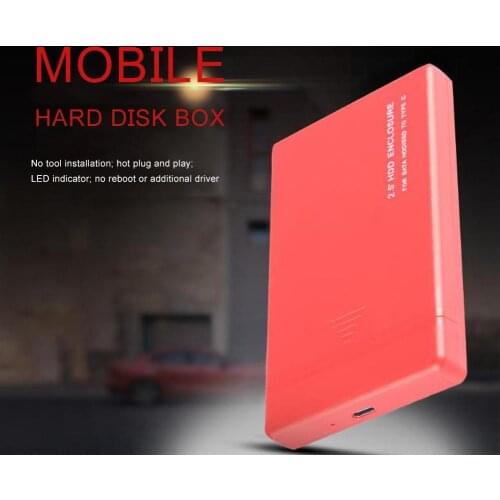 HDD Case 6/10Gbps 2.5inch SATA USB 3.1 Type-C HDD Enclosure Hard Disk Drive SSD Case