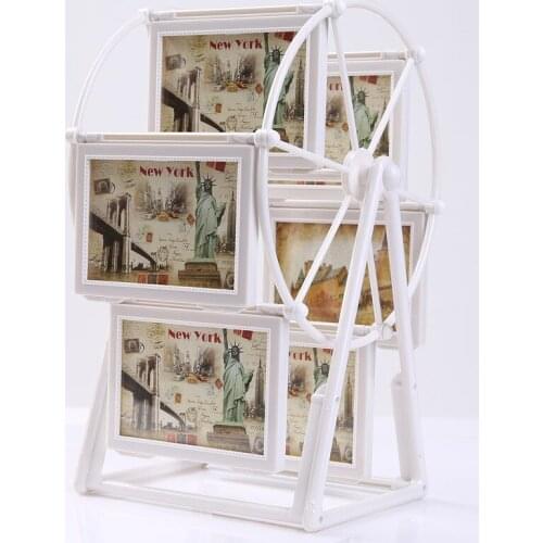 Creative plastic retro photo frame Ferris wheel windmill photo frame photo frame combination embossed picture frame set