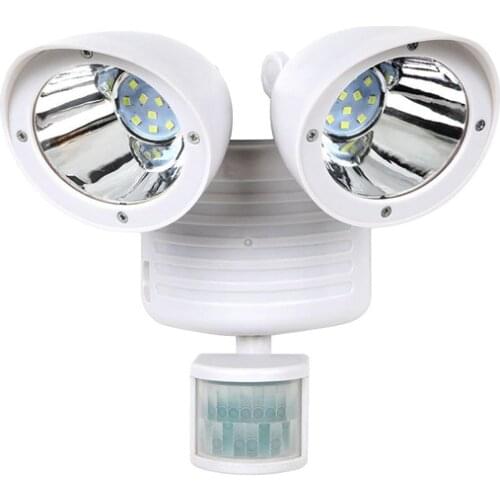 HOT 22 LED Dual Security Detector Solar Spot Light Motion Sensor Outdoor Floodlight,White