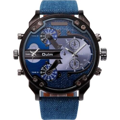 Fashion Army Military Mens Big Watch Olum Quartz Wrist Watch Male Leather Clock Gift Brand Reloj Relogio Masculino 3548