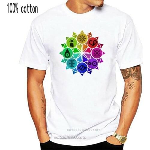 Men tshirt Digimon Crests Mandala Unisex T Shirt women T-Shirt tees top