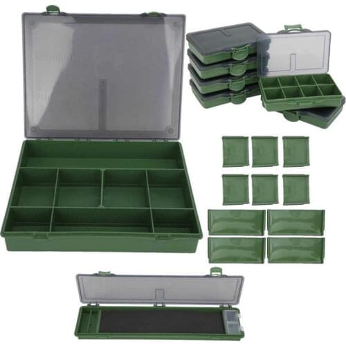 3 Types Fishing Tackle Box Set Fishing Rig Lure Hook Box Large Capacity Carp Fishing Tools Storage Box Fishing Accessory