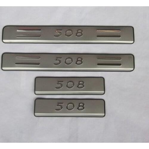 High quality stainless steel Scuff Plate/Door Sill for 2011-2015 Peugeot 508