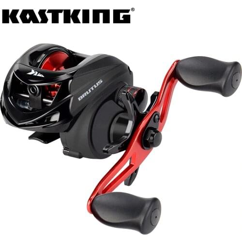 KastKing Brutus Low Profile Baitcasting Fishing Reel Graphite Frame 6.3:1 Gear Ratio 4+1 BBs with Smooth Disc Drag System Coil