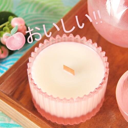 Creative White Peach Oolong Tea Candle 60G Honey Peach Flavor Aromatherapy Candle Oil Sleep Bougie Parfumee Home DecorBE50CA