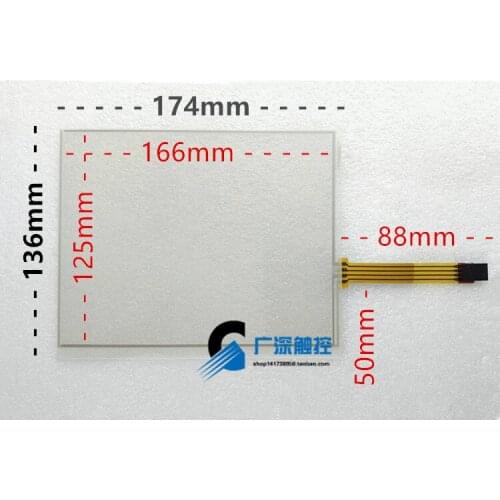 Original new 10.4-inch 4-wire resistive touch screen four-wire industrial computer SCM touchpad 234*178