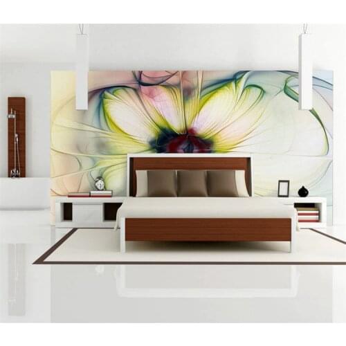 Custom Photo Wallpaper Modern Art Abstract Floral Wallpaper Bedroom Living Room Sofa Backdrop Beautiful Flower Wallpaper Mural
