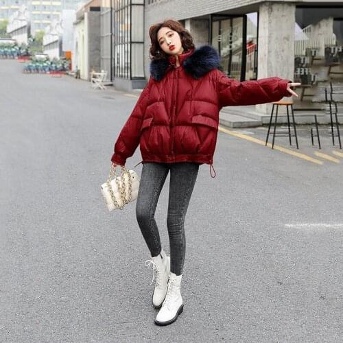 Cotton-padded jacket womens short winter 2020 new hot style small thicker parker down padded jacket quilted jacket