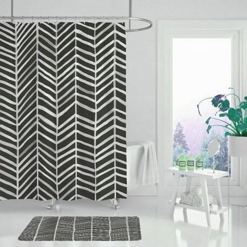 Floral shower curtain fabric bathroom shower curtain bathroom curtain hook waterproof waterproof bathroom or cushion