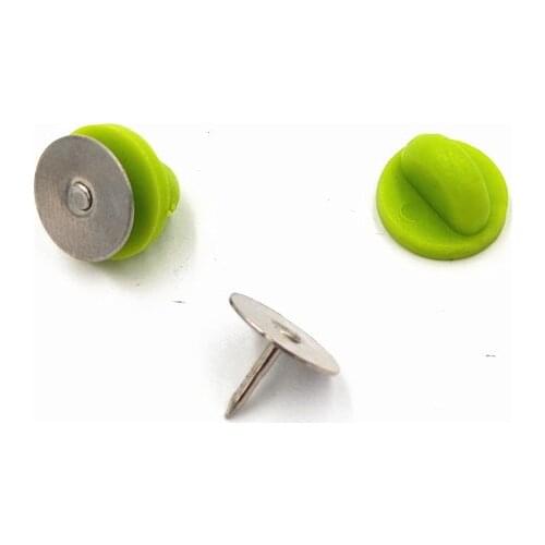 10、20、50、500/set Copper Tie Tacks Blank with Clutch Rubber Pin Backs Replacement Brooch Finding for Jewelry Making and Crafting