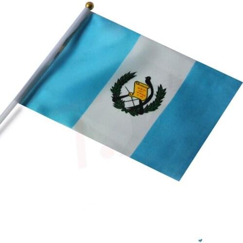 14 * 21 cm Guatemala hand signal waving flag small banner flags
