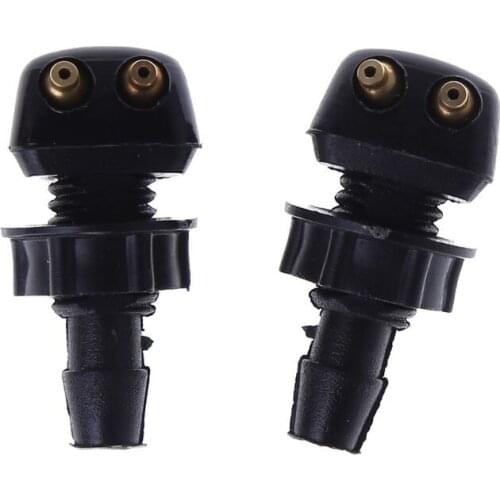 2pcs 1 Pair Auto Car Front Windscreen Universal Washer Wiper Nozzle Water Spray DIY Kits For Vol~vo For V~W Replacement