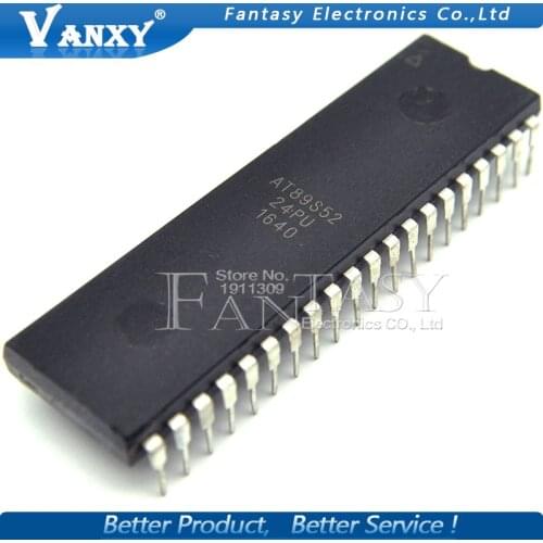 2PCS AT89S52-24PU AT89S52-24PC DIP-40 AT89S52 DIP AT89S52-24 Programmable Flash