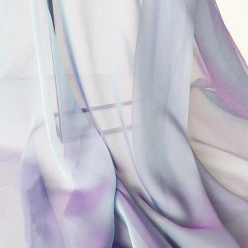 2 tone chiffon gauze soft dancing wedding dress fabric chiffon fabric light weight 30d