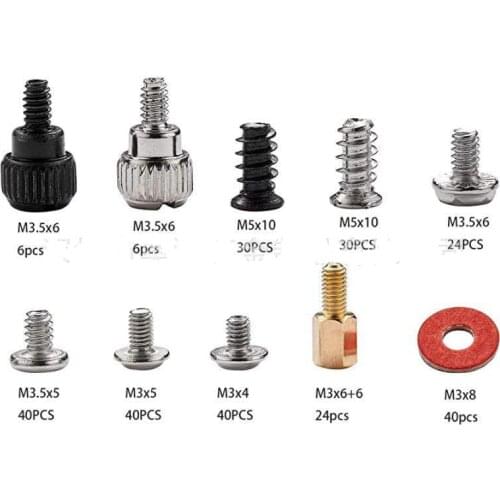 280pcs Desktop Computer Host Screw Set Computer Screws Desktop Mainframe Screw and Repair Nuts