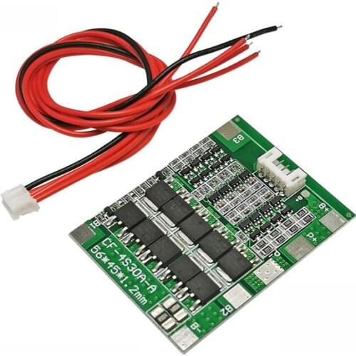 4S 30A 14.8V Li-ion Lithium 18650 Battery BMS Packs PCB Protection Board Balance Integrated Circuits