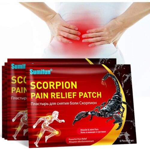 8pcs Pain Relief Patch Neck Muscle Pain Paste Sports Mountaineering Travel Work Injury Stickers Effective Pain Relief Plaster